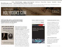Tablet Screenshot of holybooks.com
